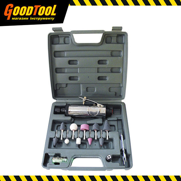 Машинка для зачистки пневматична з комплектом шліфувальних каменів TP-201K AIRKRAFT