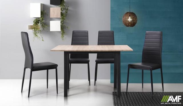 комплект меблів для вітальні АМФ_с м'якими стільцями варіант 1