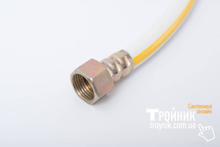 Шланг резиновый для газа 1/2" ВВ 0,5м белый (ID#53238898), цена: 174 ...