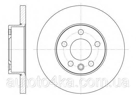 Диск гальмівний передній Remsa 6550.00