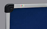 Дошка текстильна, в алюмінієвій рамці S-line – 1800x1000 мм; код – 151018 (сіра), фото 3