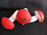 Гриб з червоною шапочкою, муляж h-10 см, d-5.5 cm 30\23 грн (ціна за 1 шт.+7грн.), фото 8