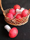Гриб з червоною шапочкою, муляж h-10 см, d-5.5 cm 30\23 грн (ціна за 1 шт.+7грн.), фото 10