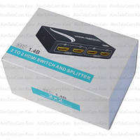 Сплітер HDMI 2x2 (2r н.HDMI - 2r н.HDMI), V 1.3