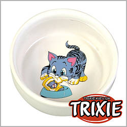 Миска керамічна для кішки об'єм: 0.3 л, TRIXIE