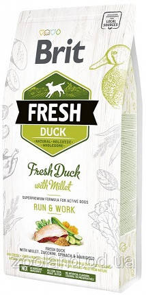 170997/0816 Brit Fresh Duck & Millet Sport, 12 кг