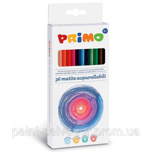 Набір акварельних олівців Minabella 36 кольорів у картонній коробці Primo Італія