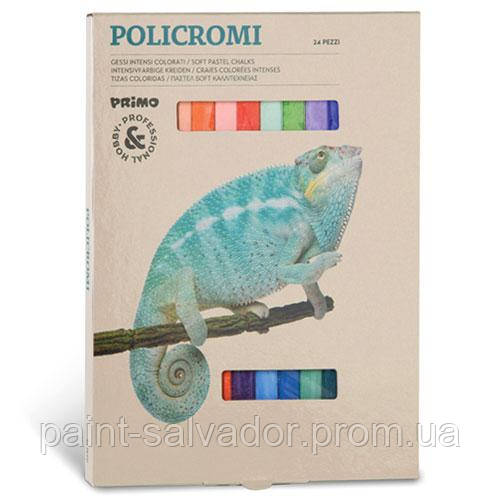 Набір пастельних крейди 24 кольори в картонній коробці Primo Італія