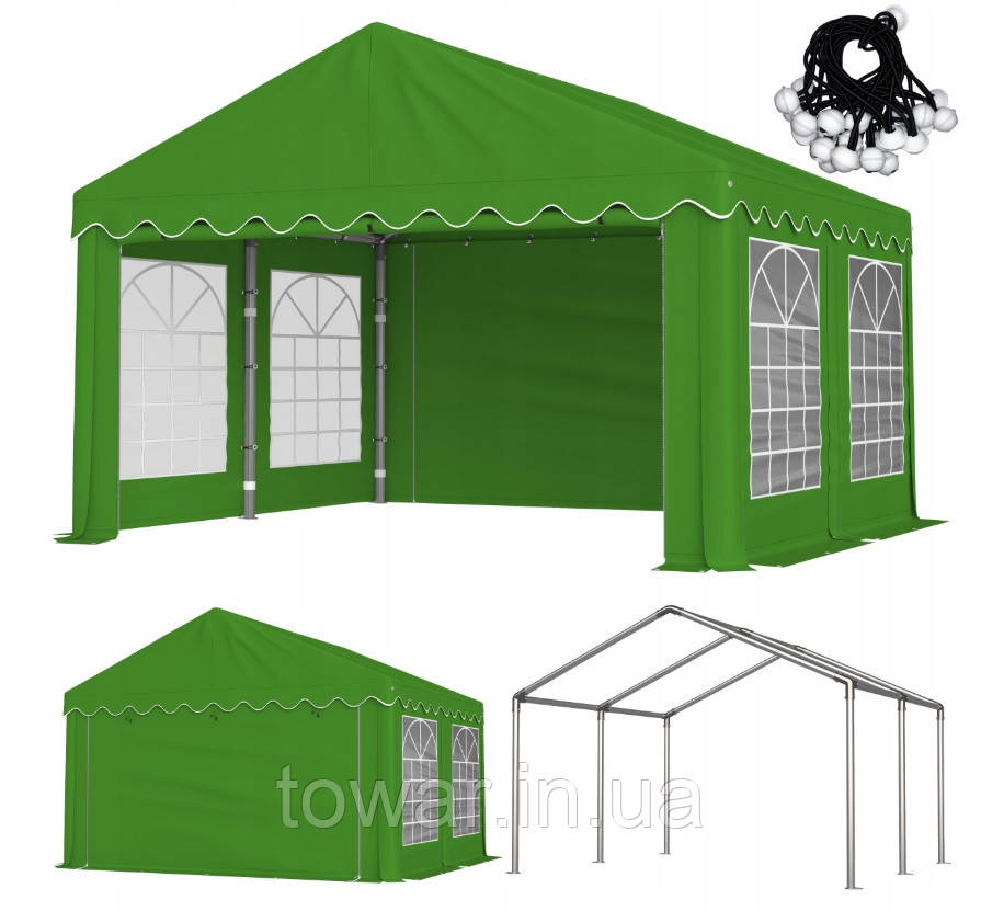 Павільйон садовий BASIC 4x4 m PE240g ⭐⭐⭐⭐⭐