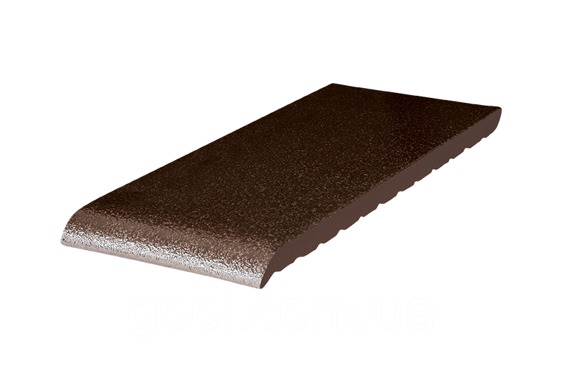 Клінкерна керамічна підвіконня King Klinker колір 02 Glaze Brown 150x120x15 мм віконний відлив із клинкера
