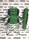 Крісло доладне з підлокітниками і підсклянником, 60 х 60 х 110/92 см, Camping Palisad, фото 2