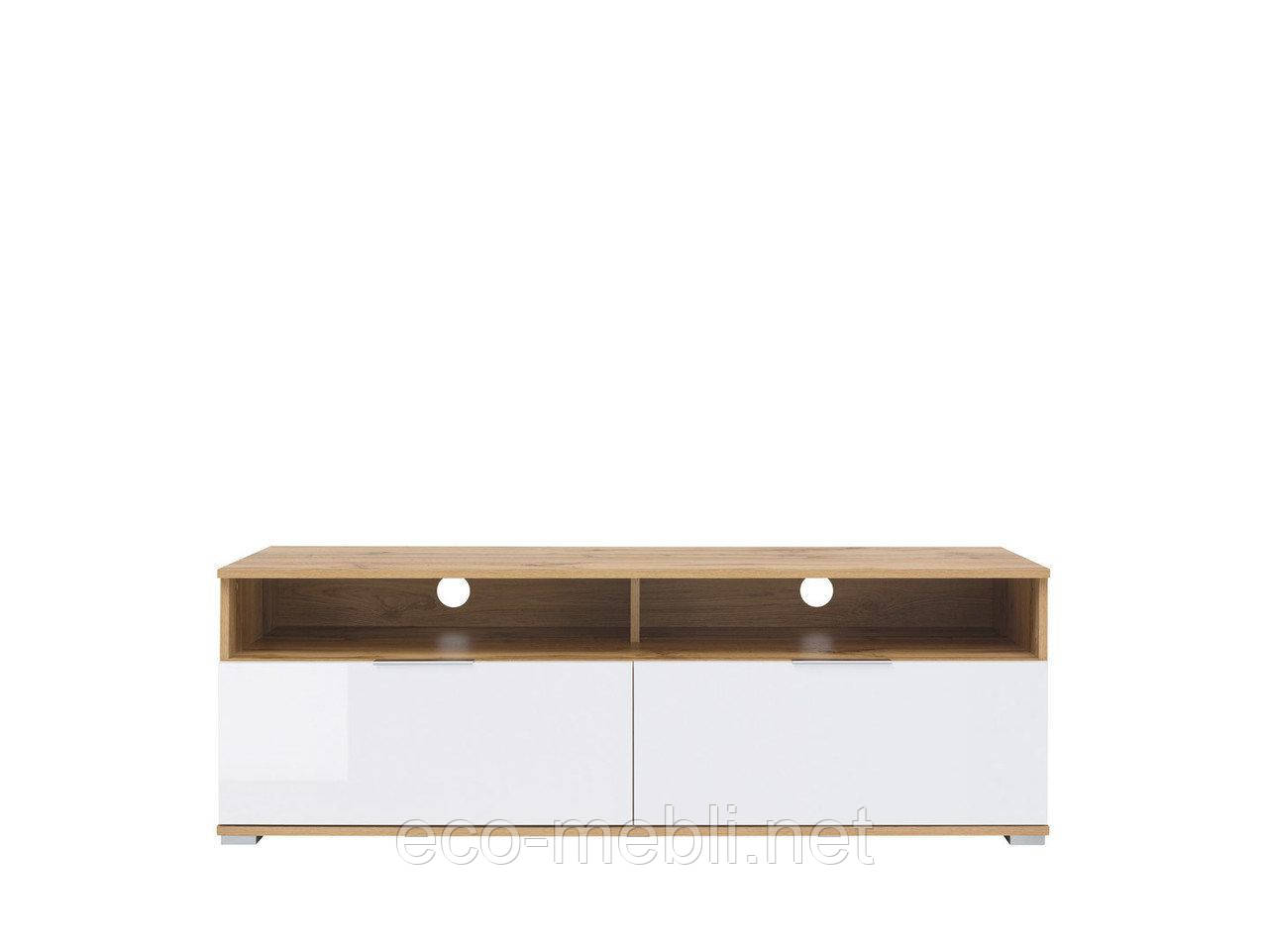 Тумба під ТВ Злата RTV2S у вітальню Дуб Тахо / Білий БРВ Україна, фото 1