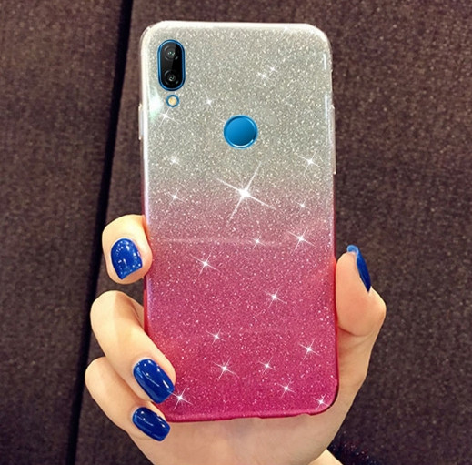 Силіконовий чохол градієнт блиск для Xiaomi Redmi Note 7/Note 7 Pro