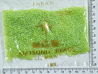 Бисер №11/0 "MATSUNO"-Япония(50гр) №518 прозр салат уп=1шт