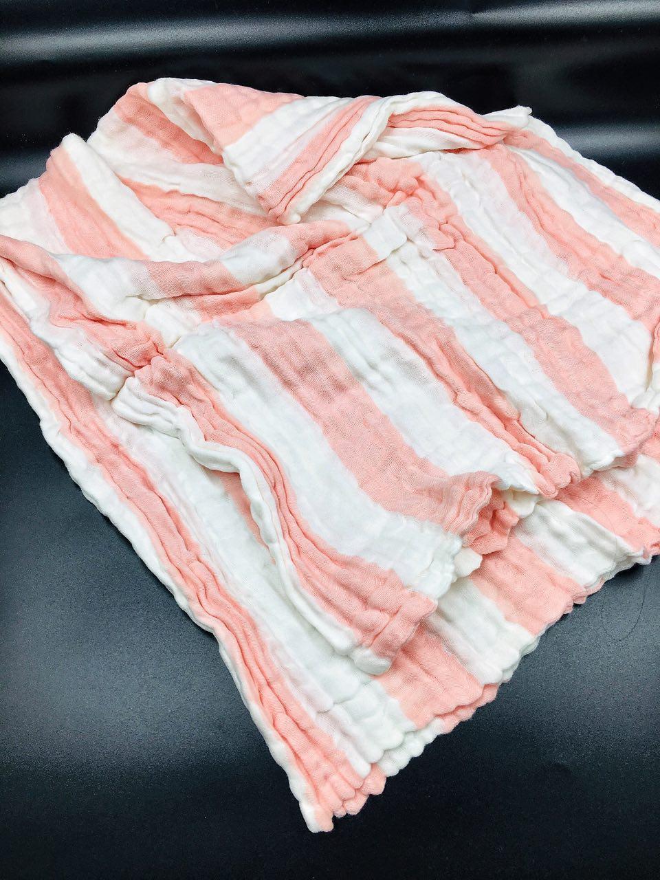 Простирадло , килимок для пляжу муслиновая для дітей "Ніжна смужка", фото 1