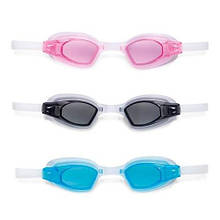 Якісні окуляри для плавання Free Style Sport Intex 55682 з гіпоалергенних матеріалів від 8 років