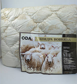 Ковдра 175*215 ОДА Овеча вовна (мікрофібра), фото 1