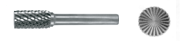 Борфреза DIN8033 Форма B (ZYAS) циліндрична з торцевими зубцями 10mm GSR Німеччина