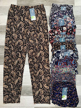 Султанки, штани жіночі кольорові бамбук Олань, без кишень, розмір L-2XL (48-52), 009-3