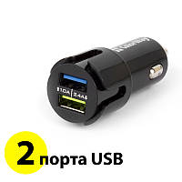 Авто зарядка для телефона ColorWay, 2 порта USB, 2.4A, автомобильное зарядное в прикуриватель