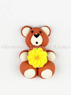 Фігурки з мастики — Ведмедик коричневий