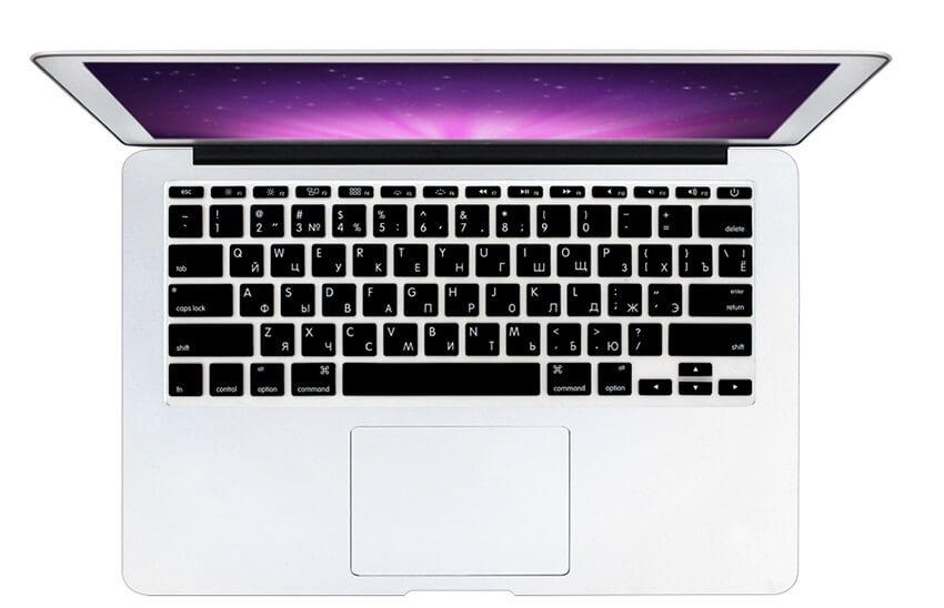 Накладка на клавиатуру MacBook 11 с русскими буквами (Enter горизонтальный) - фото 1 - id-p990979919