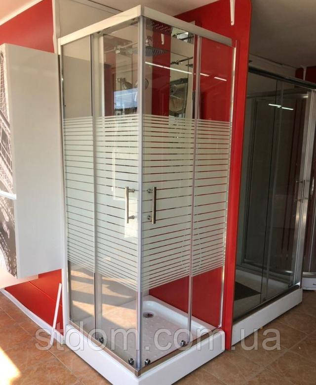 Душевая Кабина Квадратная 70х70 См Двери Раздвижные Dusel А-513 Стекло ...