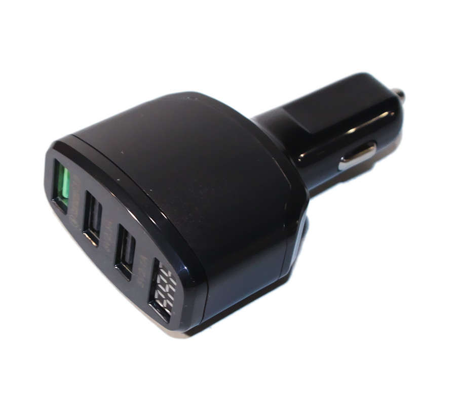 Авто зарядка для телефона HQ-Tech S1, 3 порта USB, быстрая зарядка, автомобильное зарядное в прикуриватель - фото 2 - id-p727218402