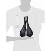 Сідло для велосипеда XLC SA-G01 Trekking, чорне, жіноче, 238x168mm, 395гр., фото 4