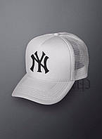 Спортивная кепка New York, Нью Йорк, тракер, летняя кепка, унисекс, белого цвета,