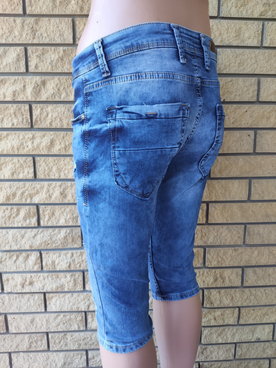 Бриджи унисекс джинсовые стрейчевые, есть большие размеры ORJEAN, Турция - фото 5 - id-p991193370