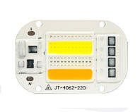 Сверхъяркая светодиодная LED матрица 50Ватт 220V ( встроенный драйвер ) 62*40mm