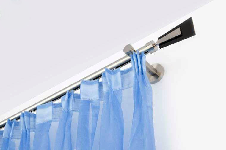 Карниз для штор Modena artdeco сталь одинарний 19 мм 200 см, фото 1