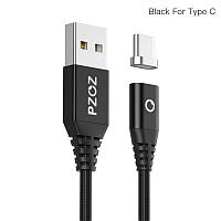 Оригинальный магнитный кабель PZOZ 3A в комплекте с одним коннектором (Lightning, micro USB или USB Type-C) Type-C