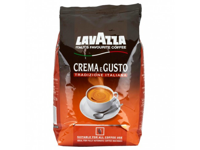Кава в зернах Lavazza CREMA e GUSTO Tradizione Italiana 1кг, Італія (8000070038271)