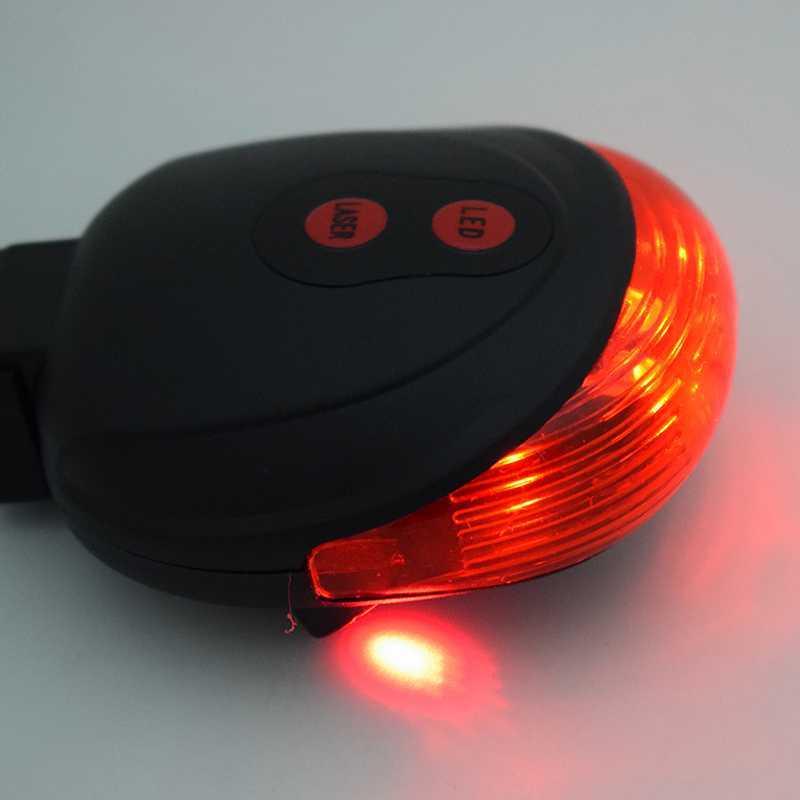 Велосипедный задний фонарь с лазером Robesbon мигалка с лазерной дорожкой Cross красный - фото 8 - id-p991311394