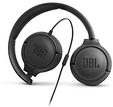Навушники JBL Tune 500 з мікрофоном Чорний (JBLT500BLK), фото 5