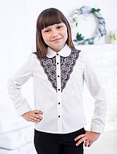 Блузка Світ блуз з чорним мереживом мод. 5070 р. 122