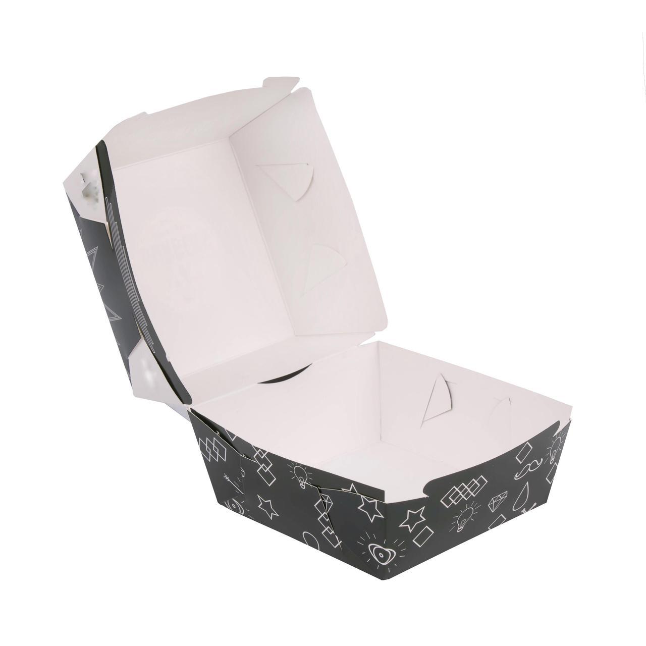 Картонна упаковка для гамбургера Міді 118*107*68 мм,, фото 1