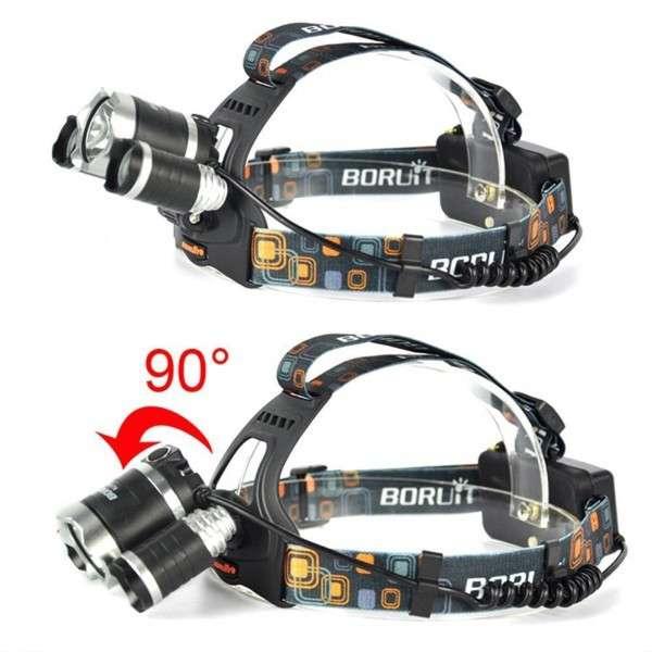 Ліхтар налобний Boruit RJ-3000 T6