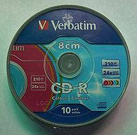 Диски CD-R Verbatim 8 см 210 мб