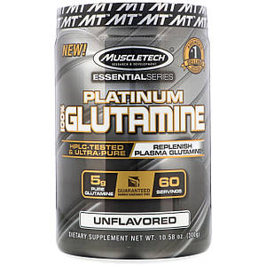 Амінокислота L-Глютамін Muscletech Platinum 100% Glutamine 300 г (уцінка термін по 11.22)