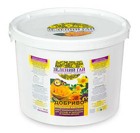 Добриво гранульоване Зелений гай "Яскравий квітник" (троянда, квіти) 10кг