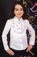 Блузка Свит блуз мод. 5075д с вышитыми ромашками р.128
