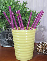 Термоклей 7 мм, з блискітками, бузковий