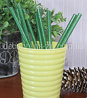 Термоклей 7 мм, з блискітками, зелений