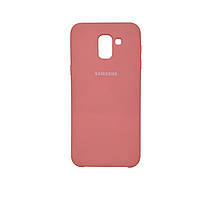 Чехол для Samsung J6 / J600 силиконовый противоударный Silicon Cover Peach