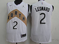 Белая мужская майка Nike Leonard №2(Ленард) NORTH City Edition Jerseys