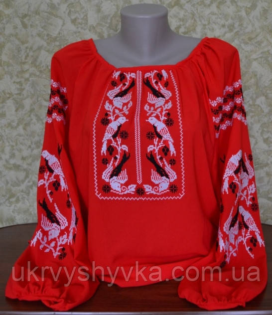 Шифонова блуза "Пташка"