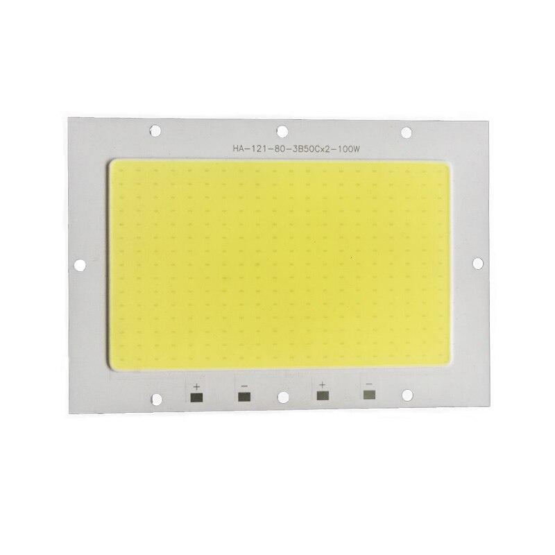 Потужна світлодіодна COB матриця 100Вват 110Lm/W 30-34V 2*1500mAh 121*80mm